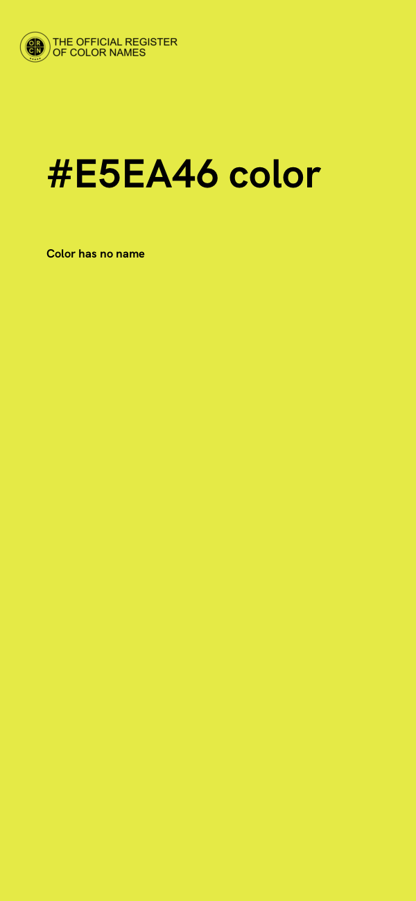 #E5EA46 color image