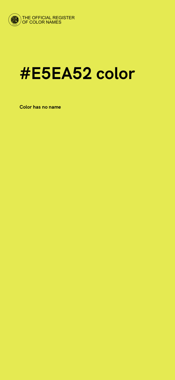#E5EA52 color image