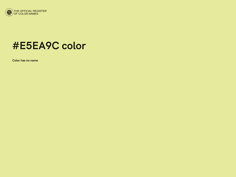 #E5EA9C color image