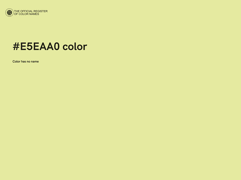 #E5EAA0 color image