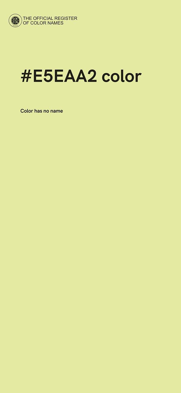 #E5EAA2 color image