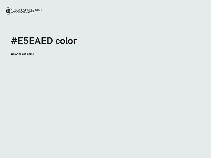 #E5EAED color image