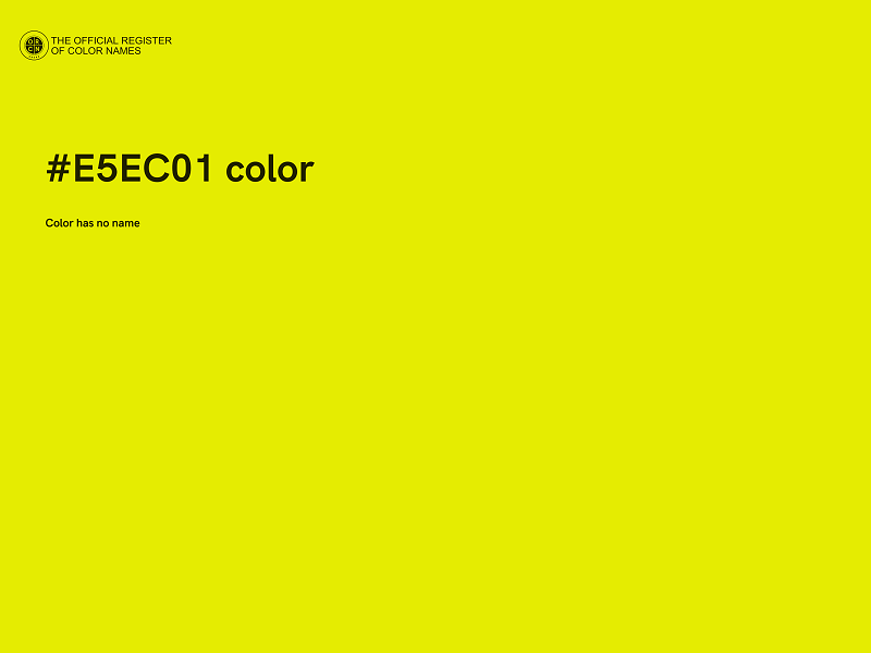 #E5EC01 color image