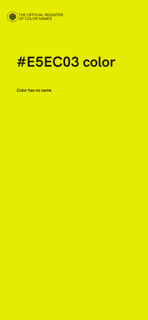 #E5EC03 color image