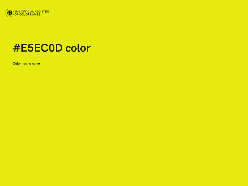 #E5EC0D color image