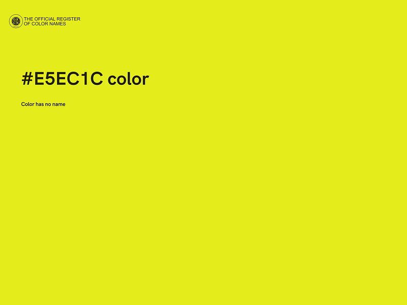 #E5EC1C color image