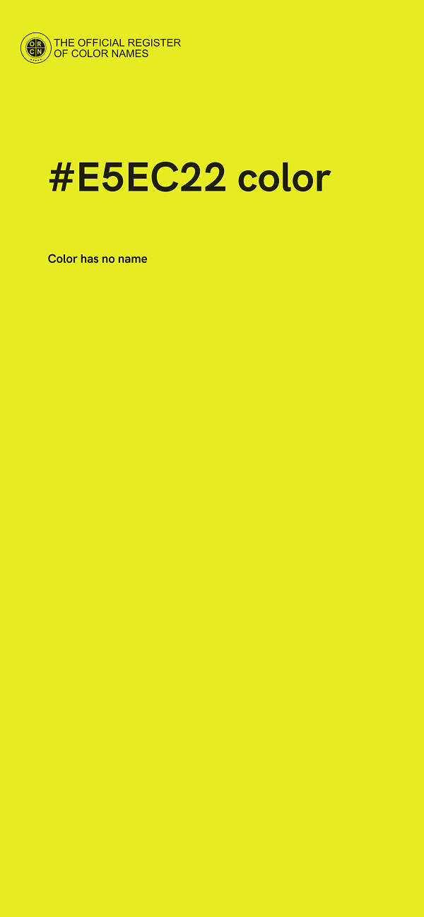#E5EC22 color image