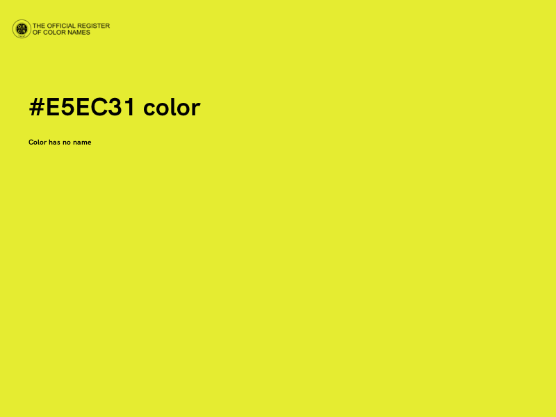 #E5EC31 color image