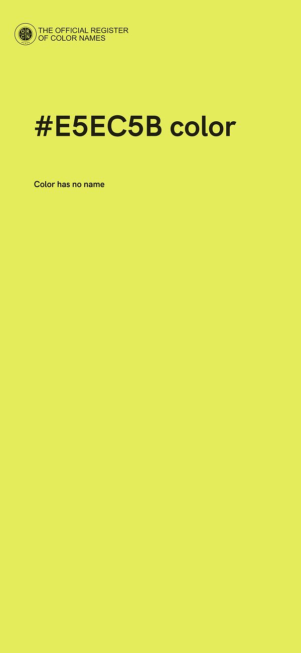 #E5EC5B color image