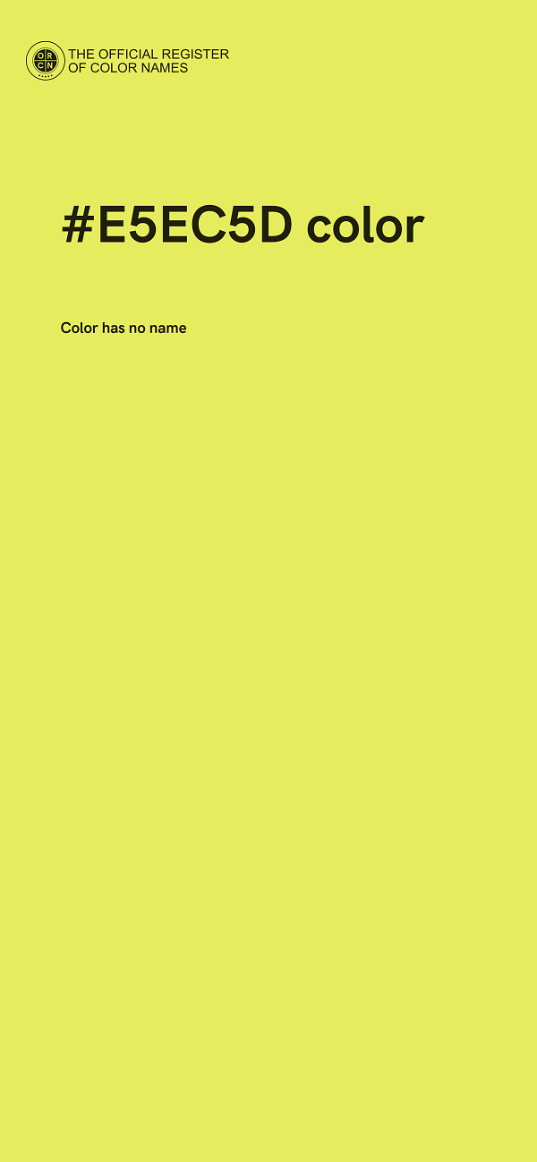 #E5EC5D color image