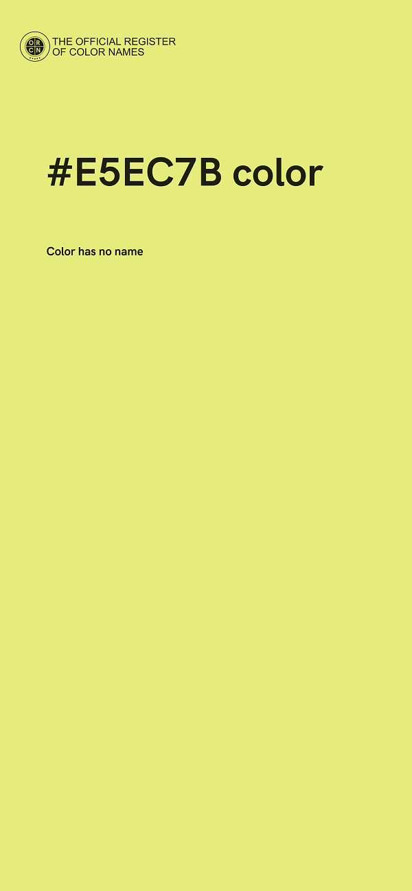 #E5EC7B color image