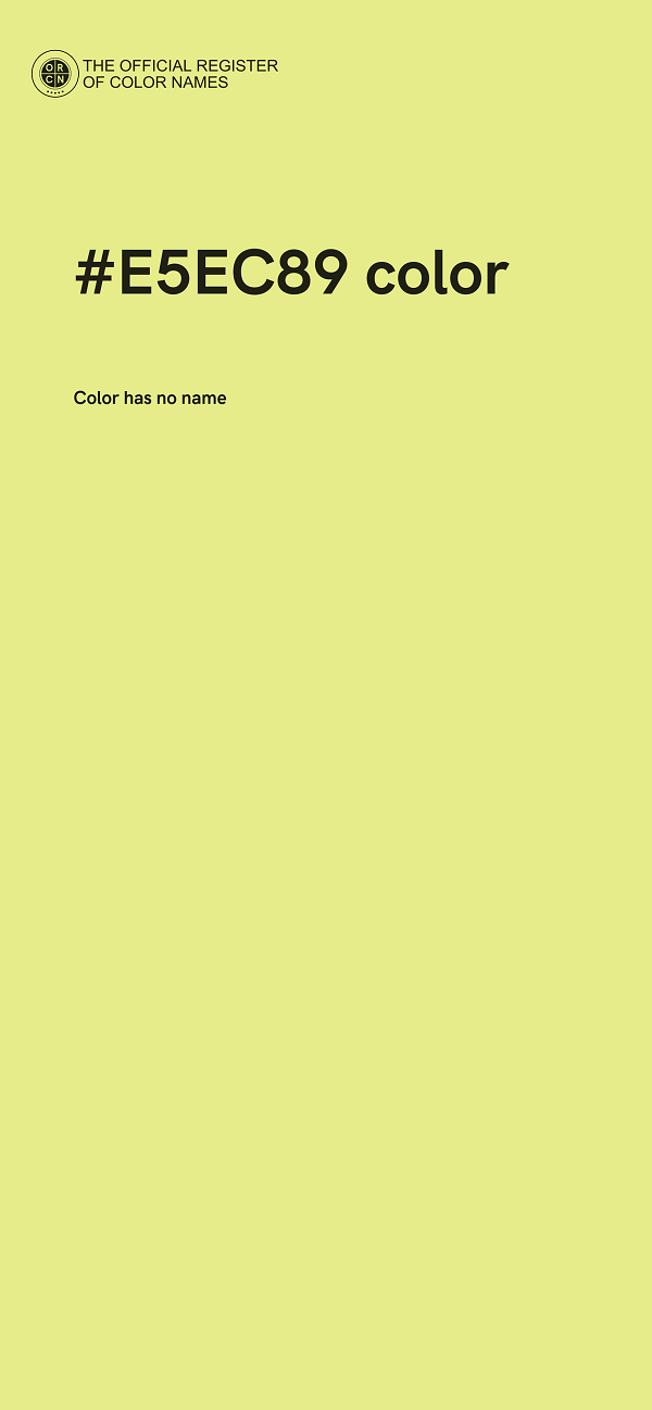 #E5EC89 color image