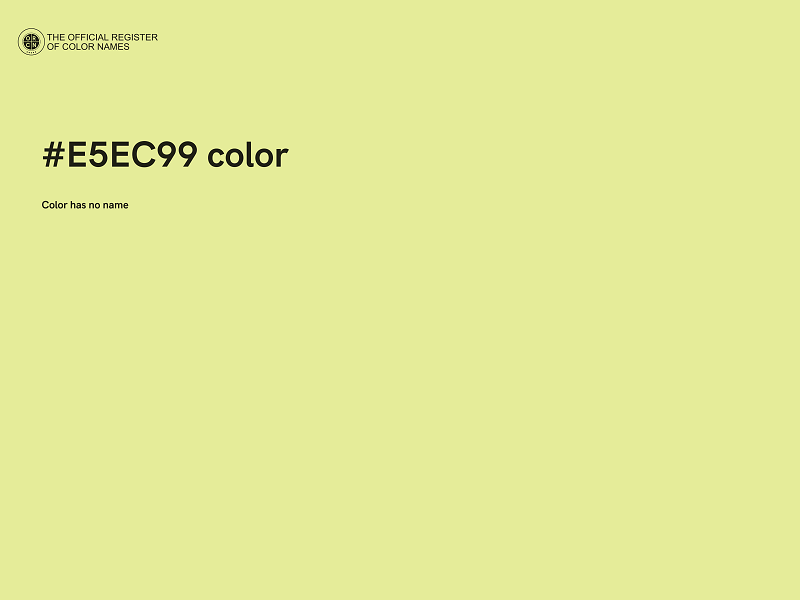 #E5EC99 color image