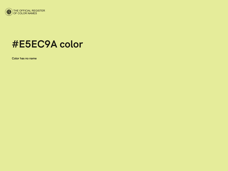 #E5EC9A color image