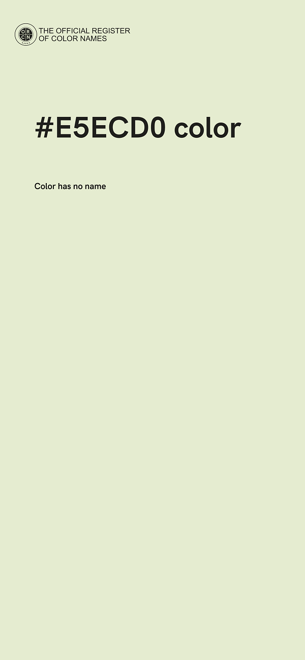 #E5ECD0 color image