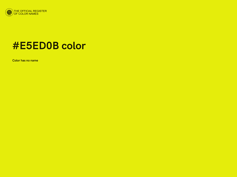 #E5ED0B color image