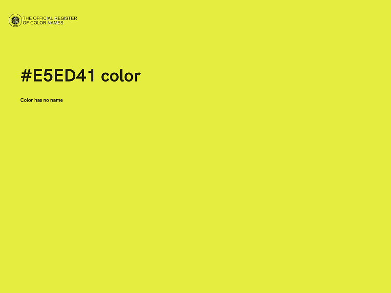 #E5ED41 color image