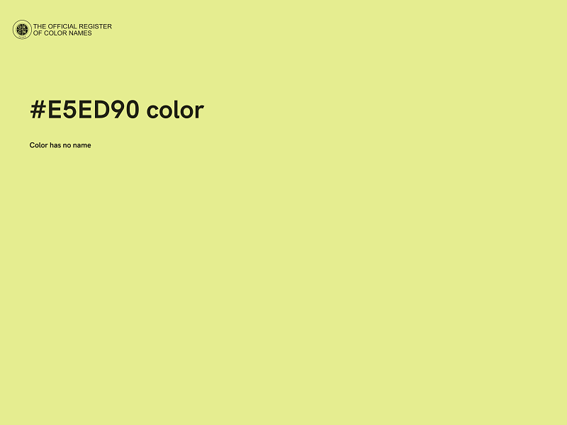 #E5ED90 color image