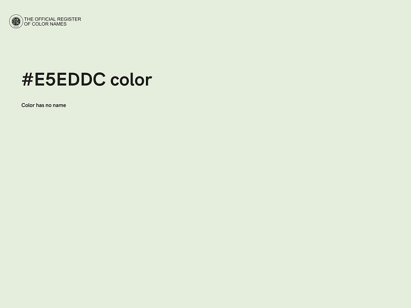 #E5EDDC color image