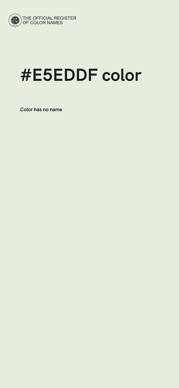 #E5EDDF color image