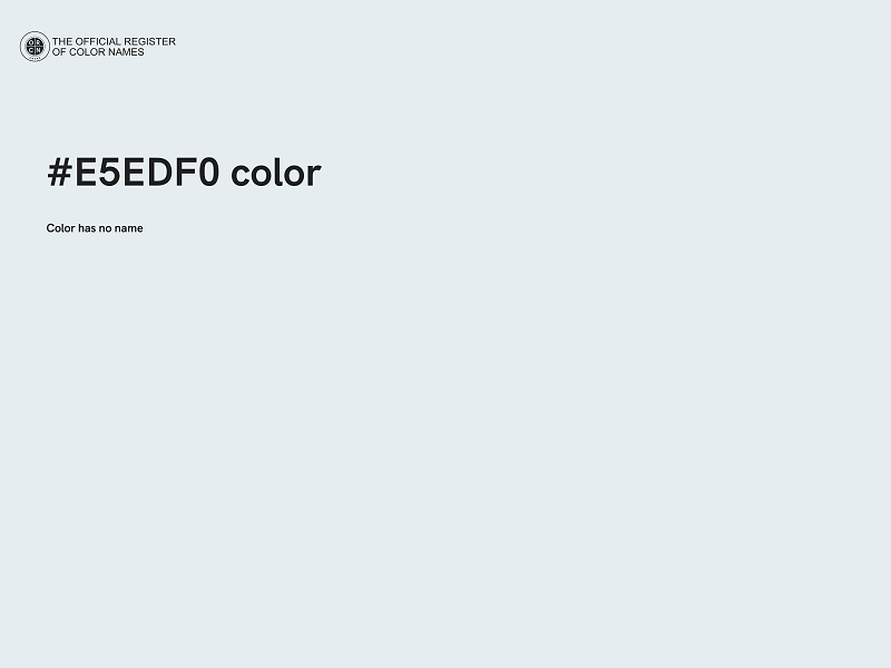 #E5EDF0 color image