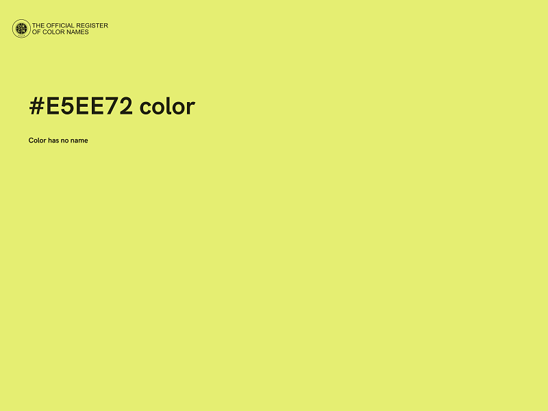 #E5EE72 color image
