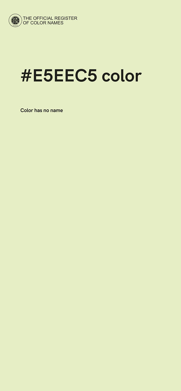 #E5EEC5 color image