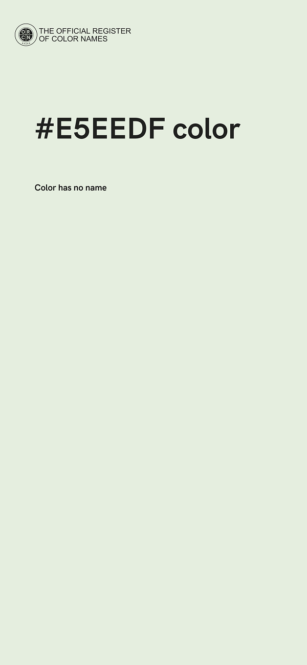 #E5EEDF color image