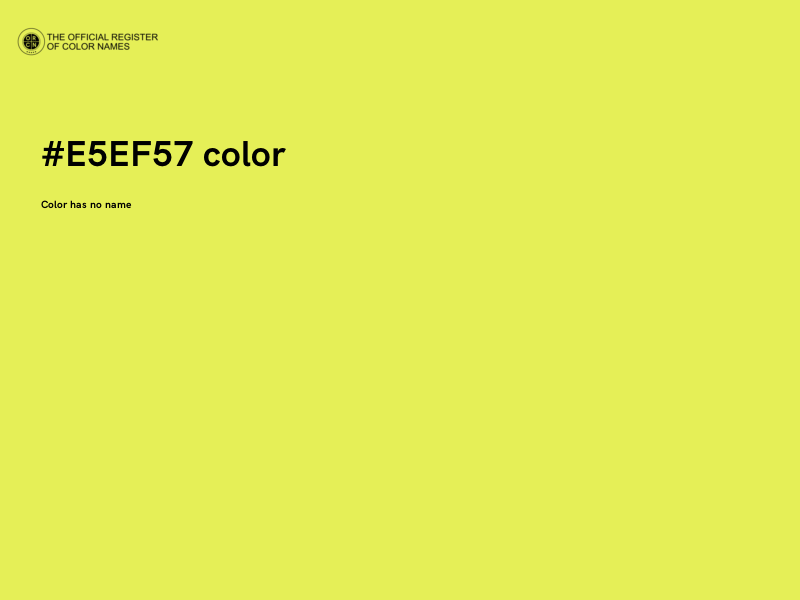 #E5EF57 color image