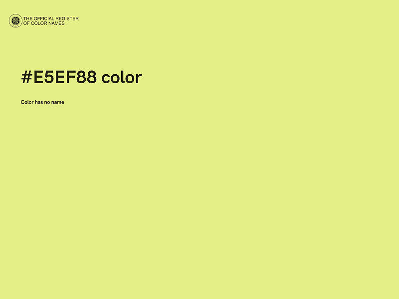 #E5EF88 color image