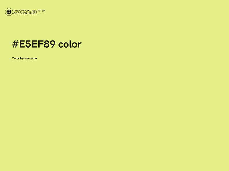 #E5EF89 color image