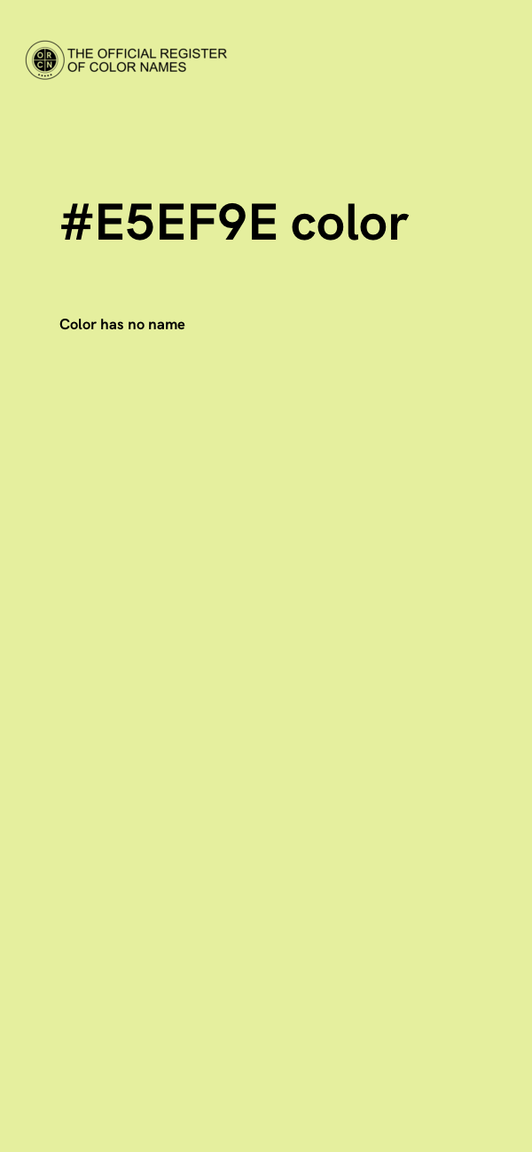 #E5EF9E color image