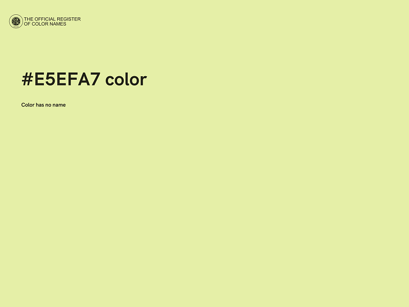 #E5EFA7 color image
