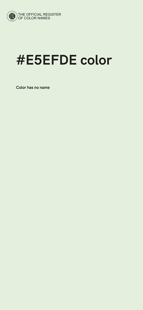 #E5EFDE color image