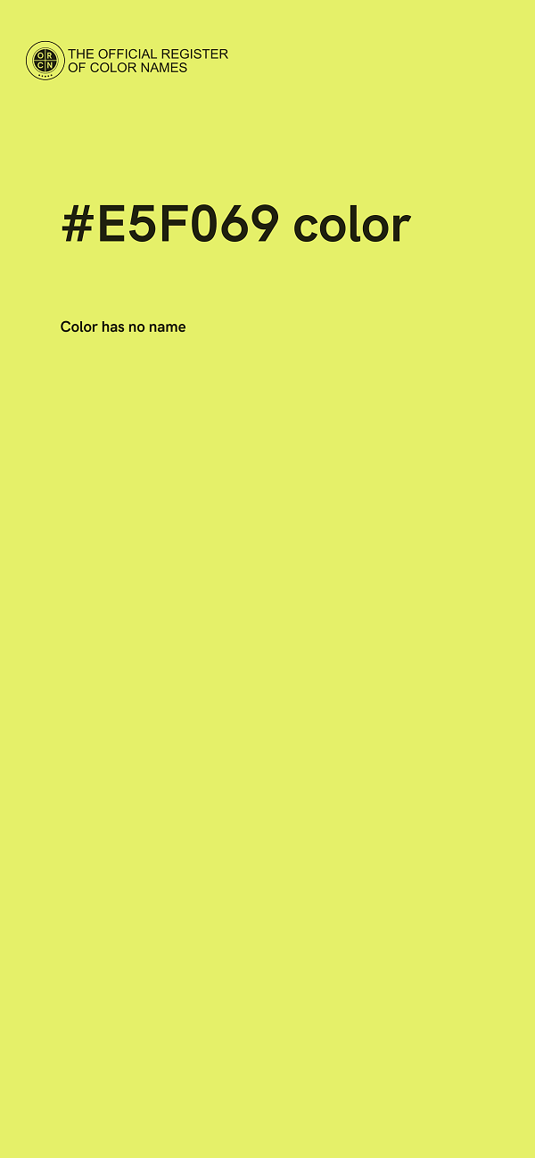 #E5F069 color image