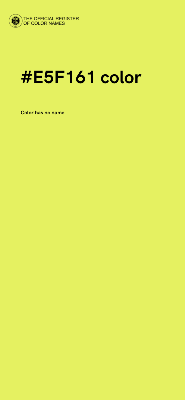 #E5F161 color image