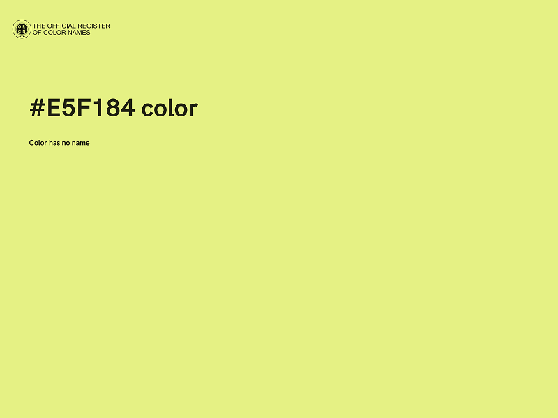 #E5F184 color image