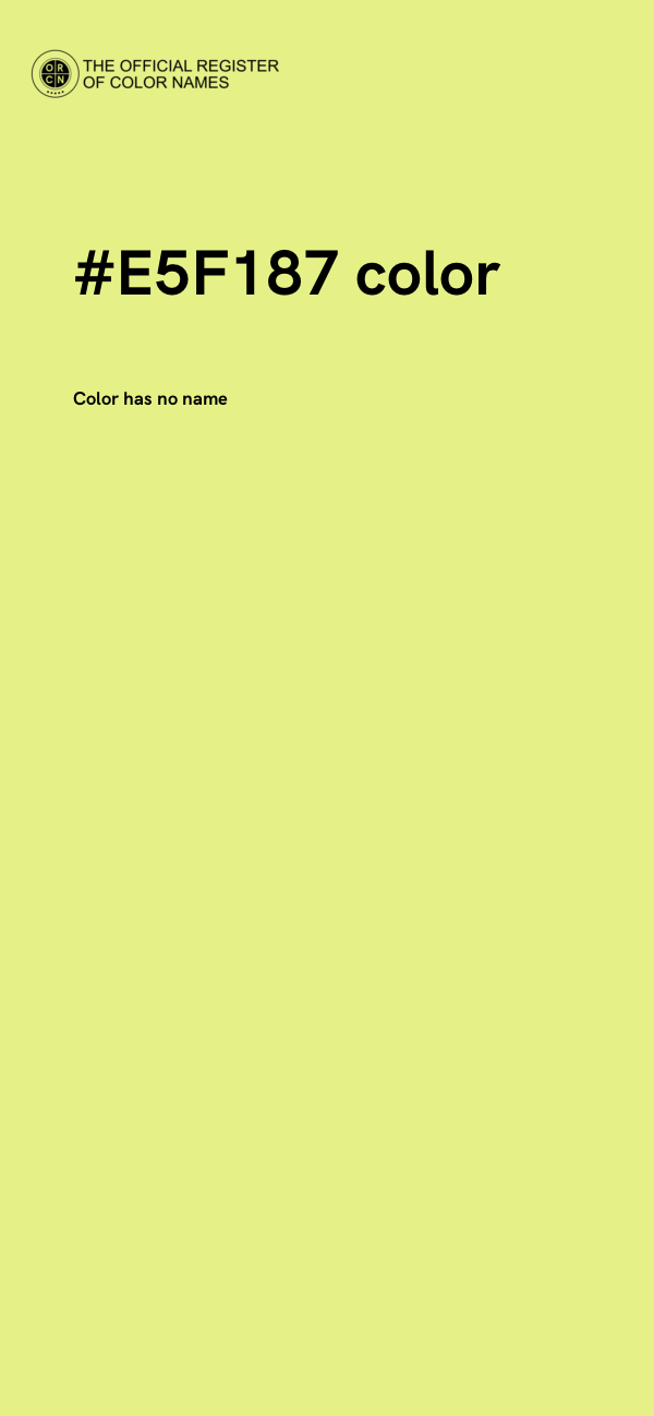 #E5F187 color image