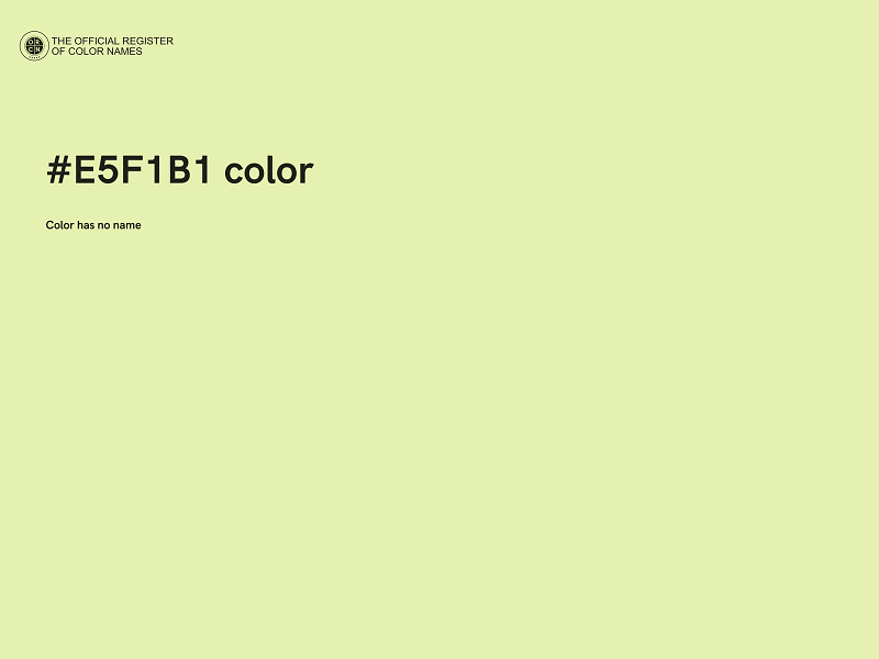 #E5F1B1 color image