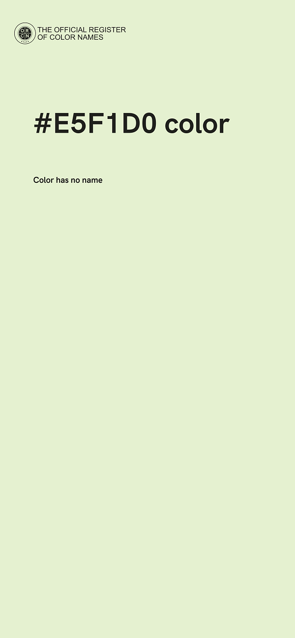 #E5F1D0 color image