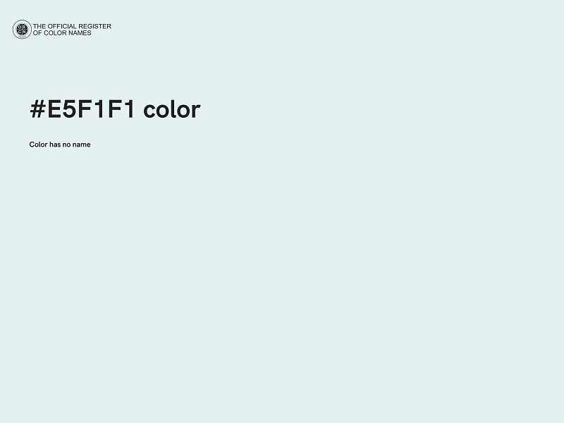 #E5F1F1 color image