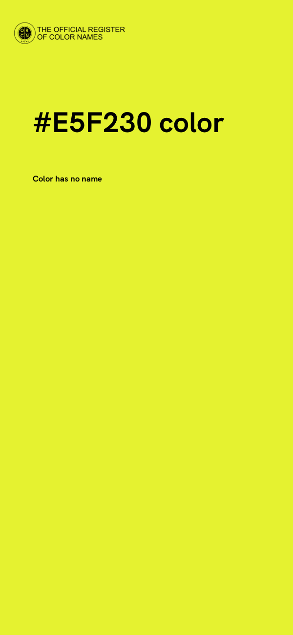 #E5F230 color image