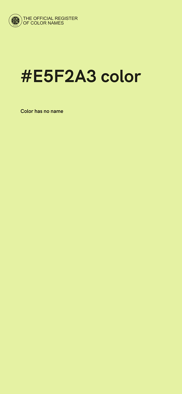 #E5F2A3 color image
