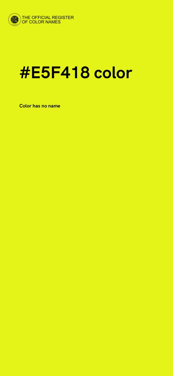 #E5F418 color image