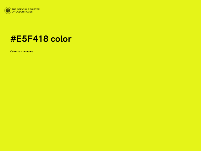 #E5F418 color image