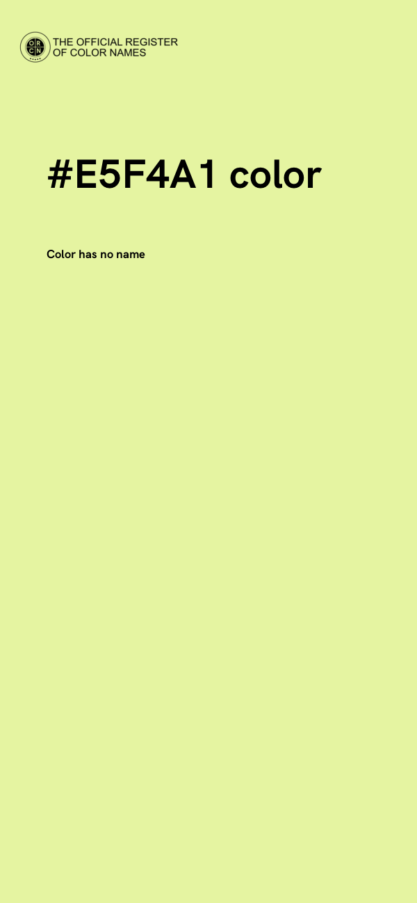 #E5F4A1 color image