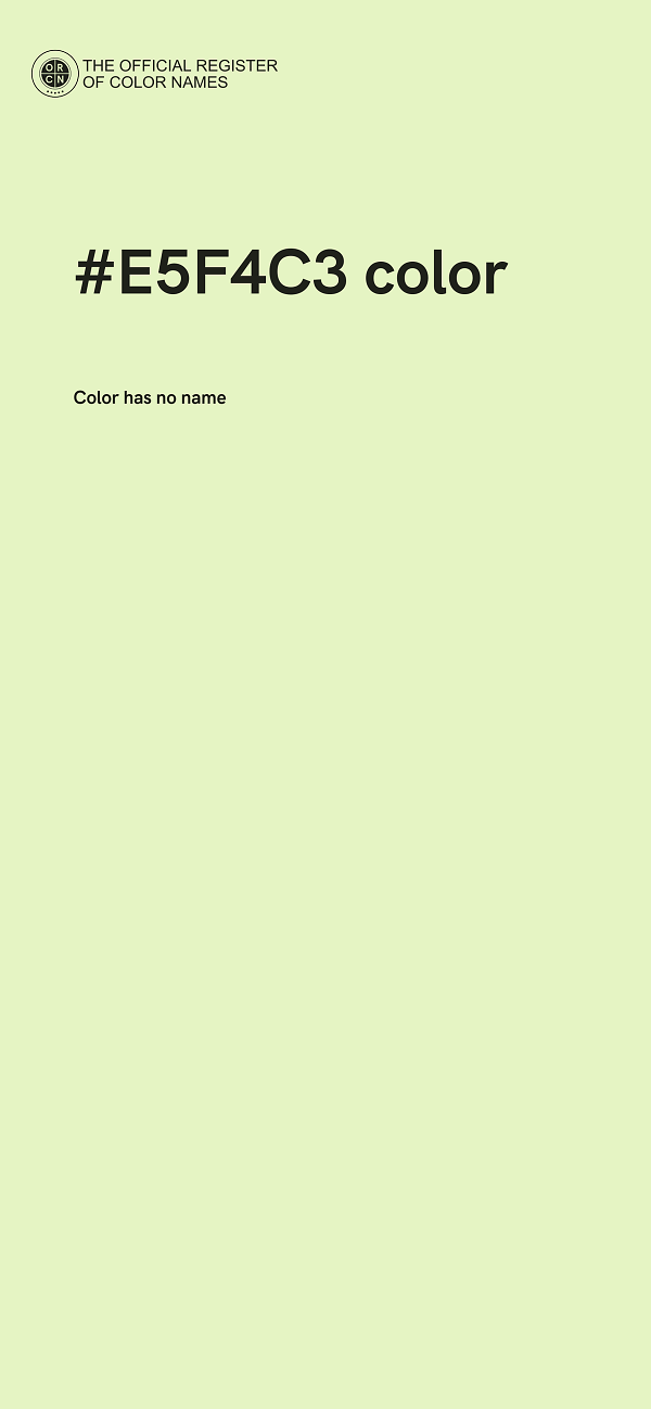 #E5F4C3 color image