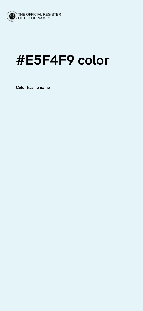 #E5F4F9 color image