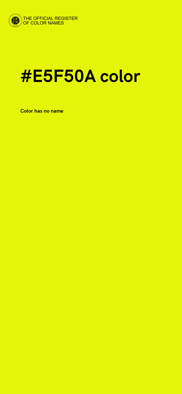 #E5F50A color image