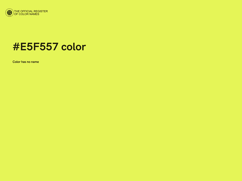 #E5F557 color image